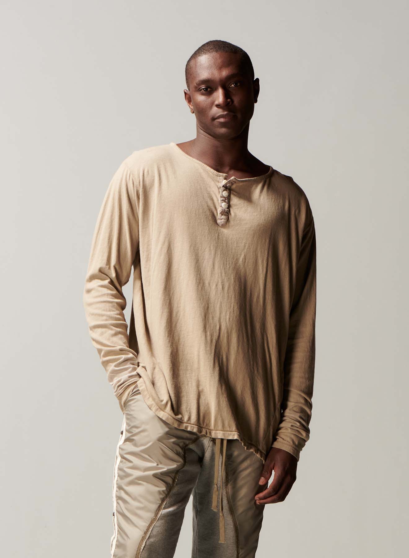 ARMY LONG SLEEVE HENLEY ARMY