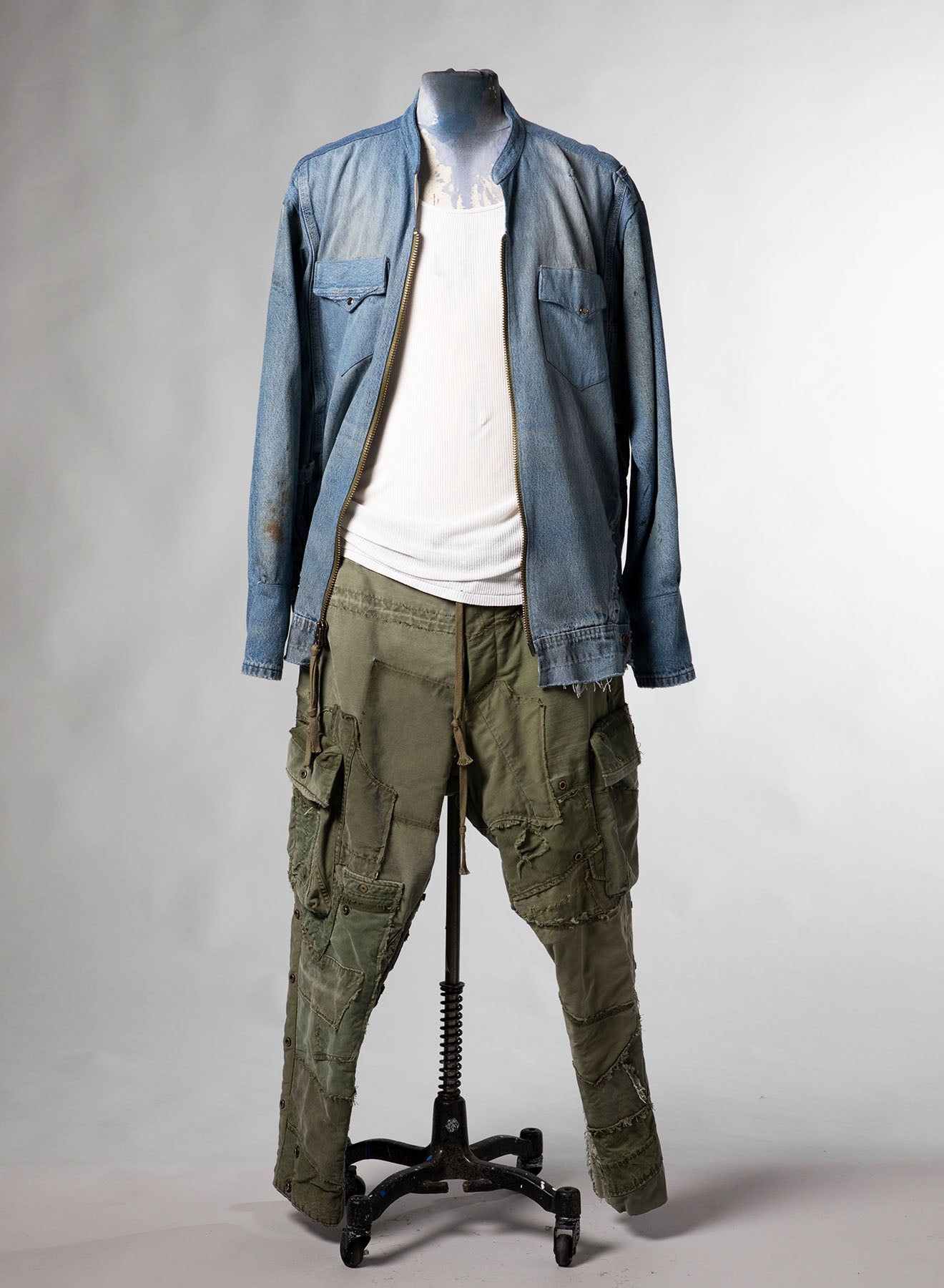 GREG LAUREN DENIM WESTERN STUDIO デニムシャツ DENIM WESTERN ZIP STUDIO DENIM BLUE – Greg Lauren