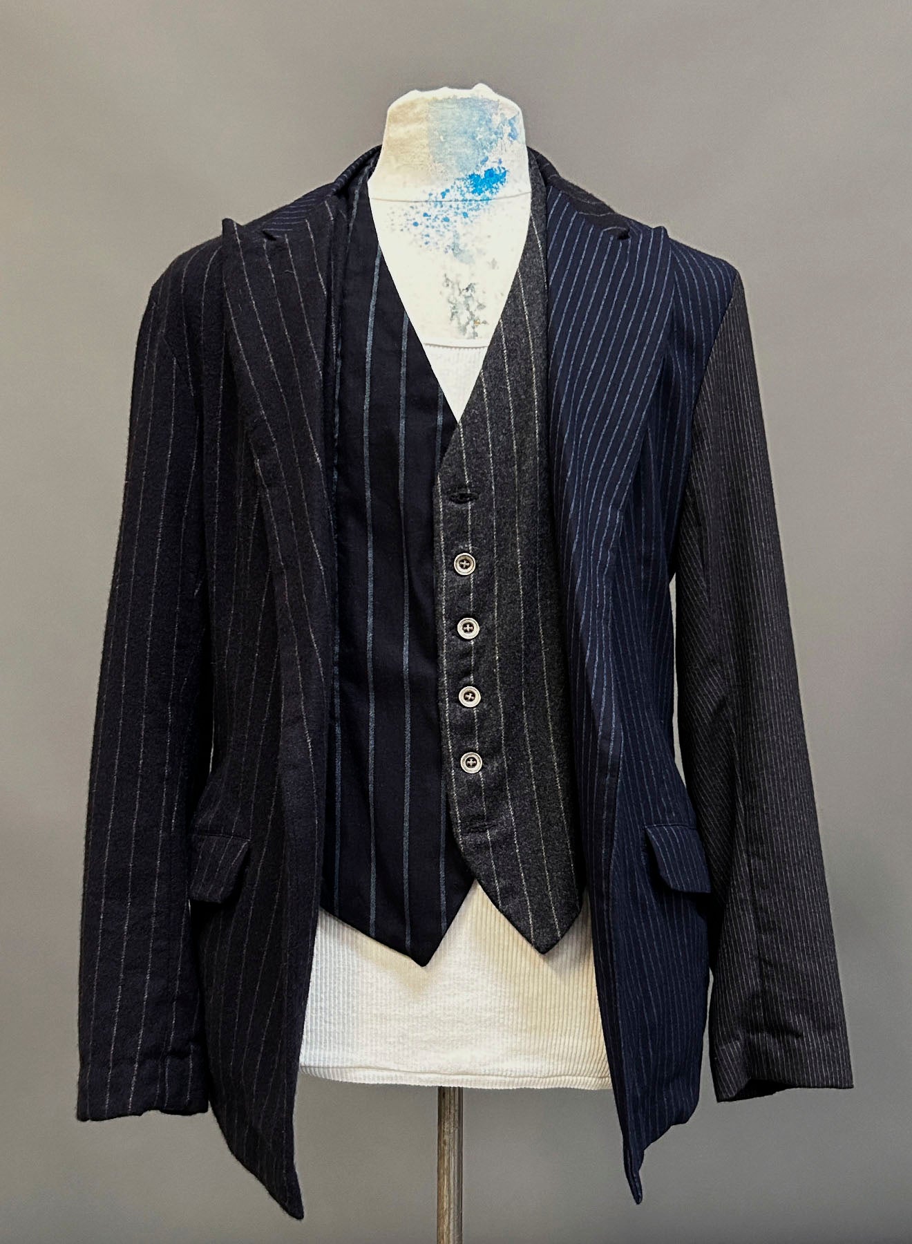 GREG LAUREN｜TUX JACKET｜リネンシルク｜ブラック｜テーラード
