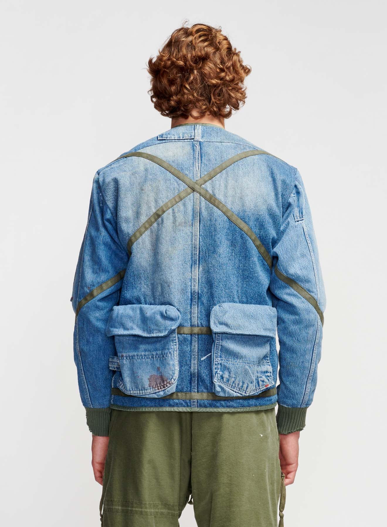 Être Cécile Gradient Denim Workwear Denim Jacket in Blue