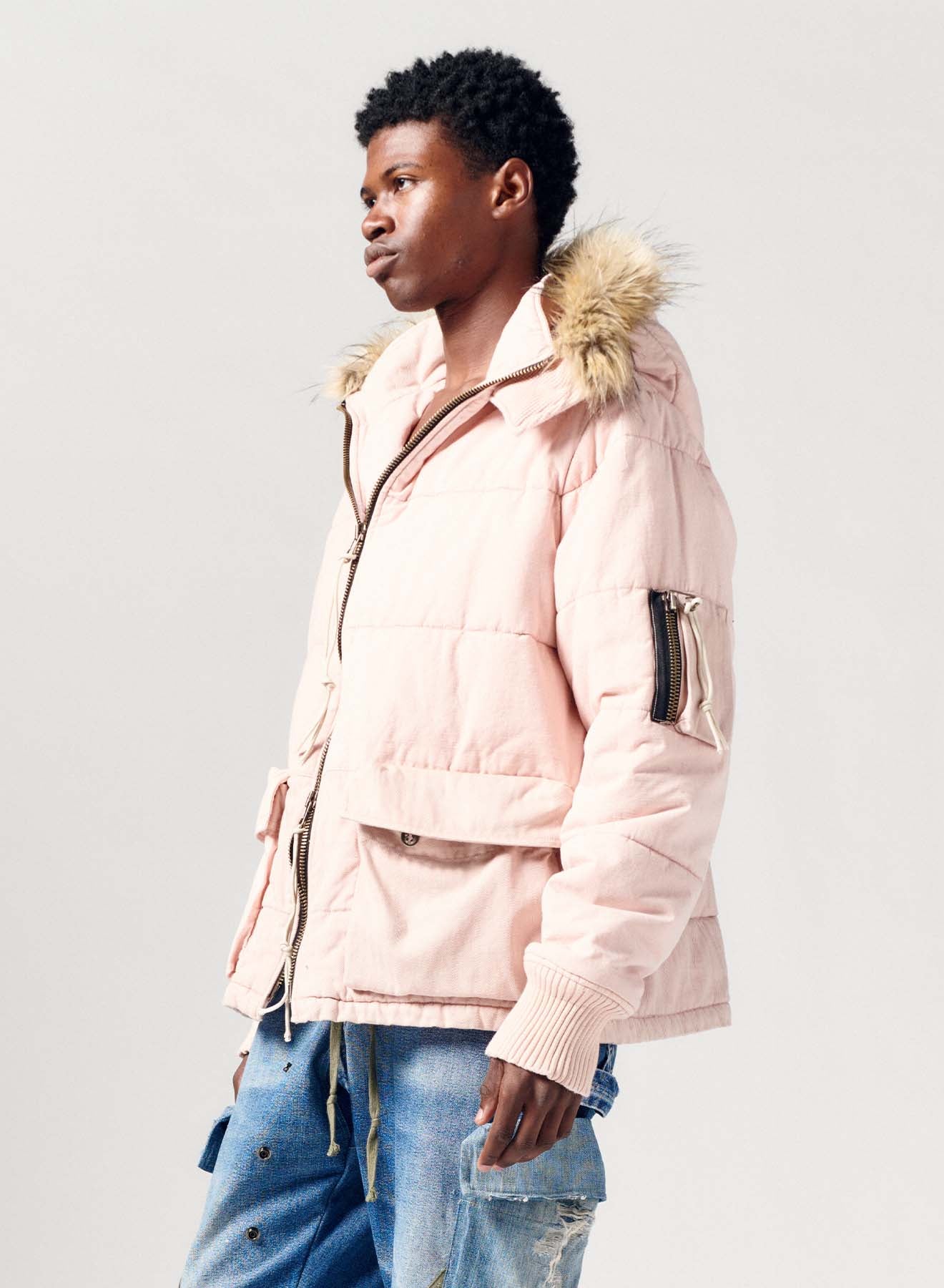 直売直送 GREG LAUREN ROYAL RETRO PUFFY JACKET 再構築 ブルゾン ...